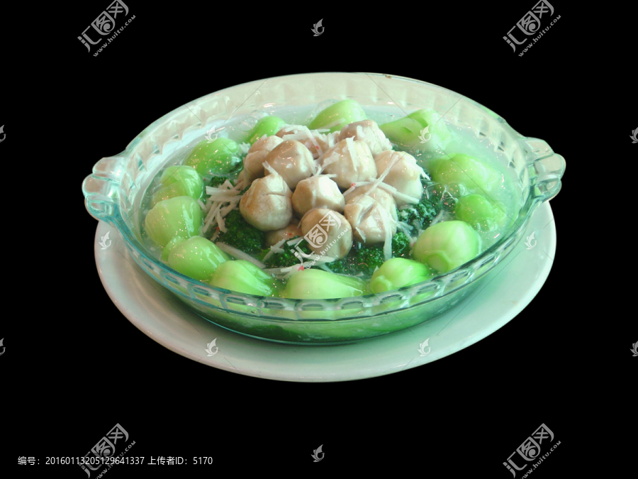 鲜蟹肉扒双蔬