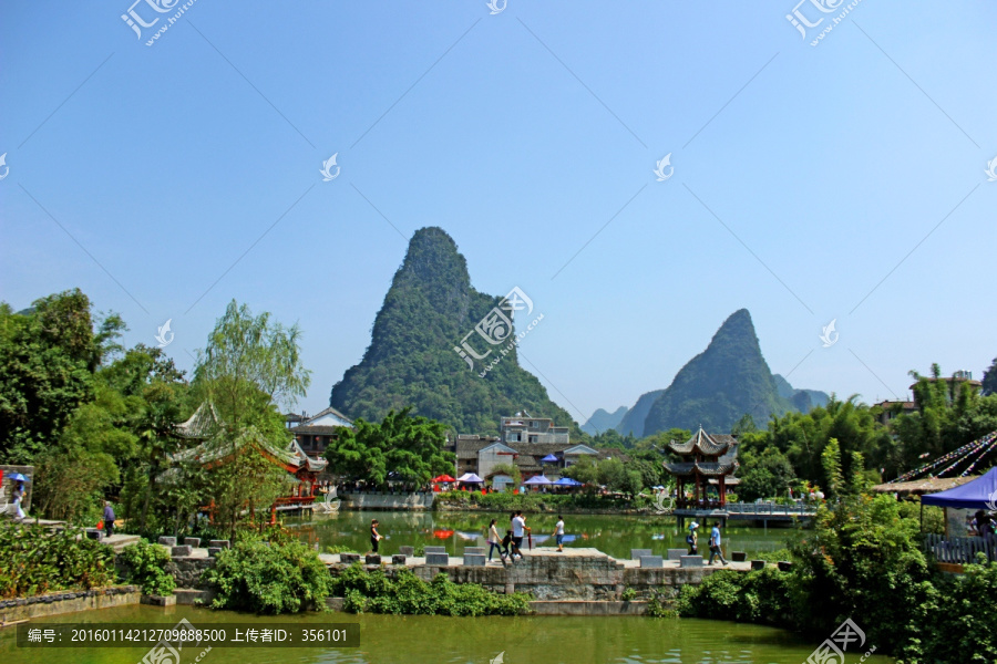 黄姚古镇山水风景