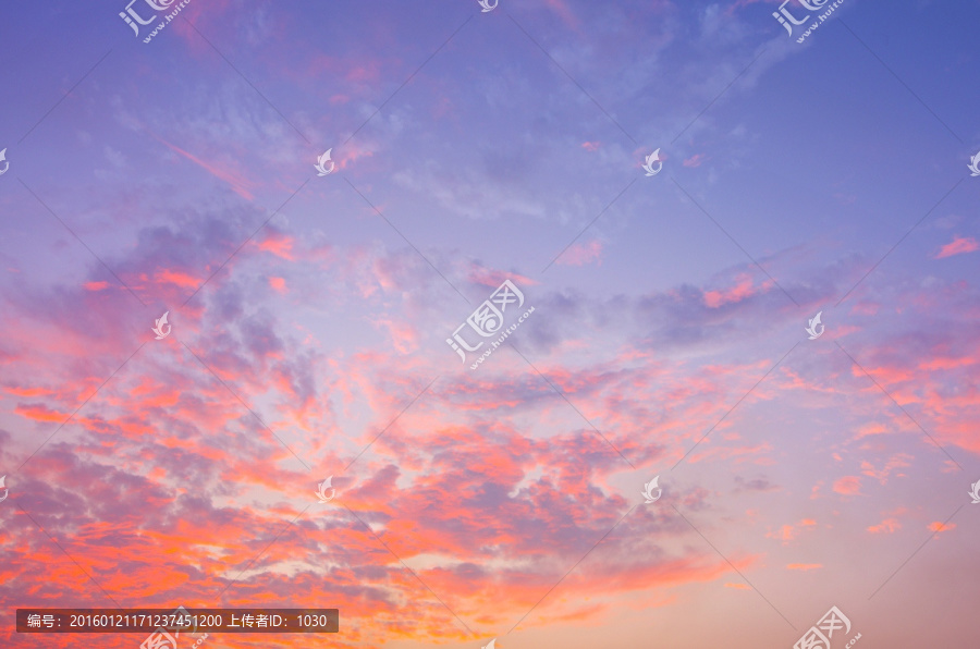 晚霞,天空