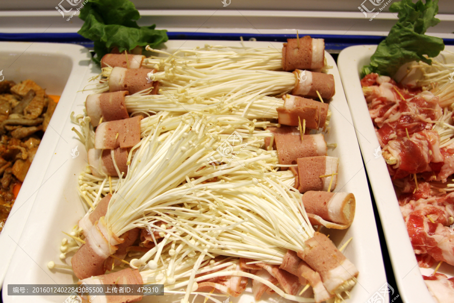 五花肉,金针磨