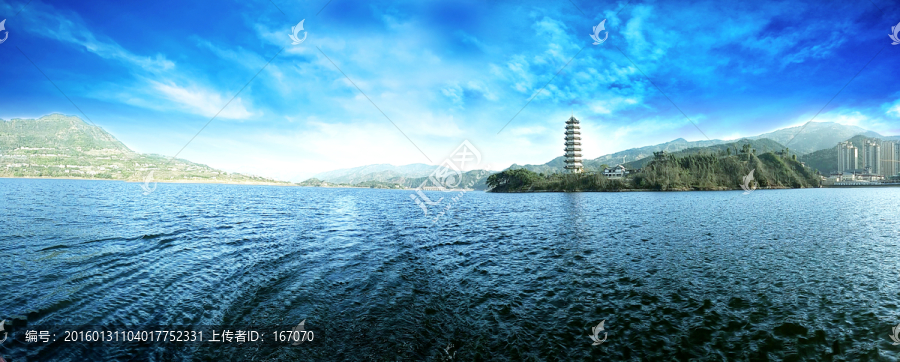 汉丰湖美景