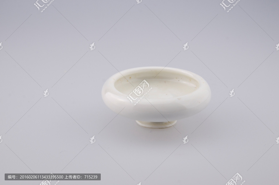 民国德化窑白瓷水盂