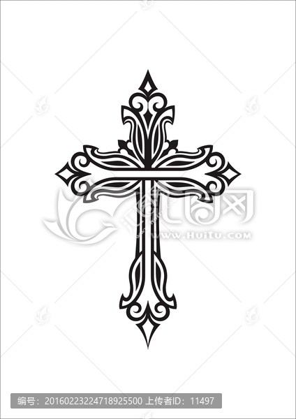 十字架纹身,其它,其他设计,设计模板,汇图网www.huitu.com