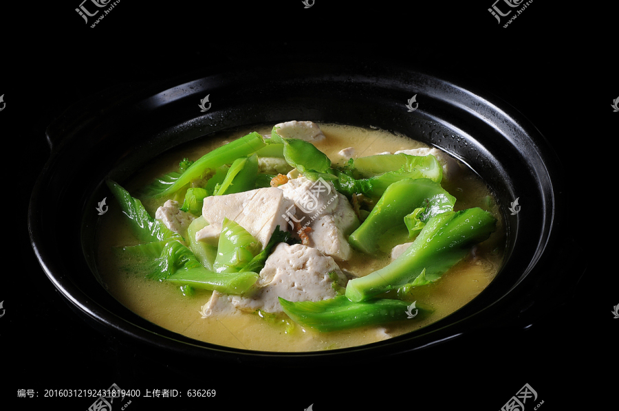青菜煮豆腐