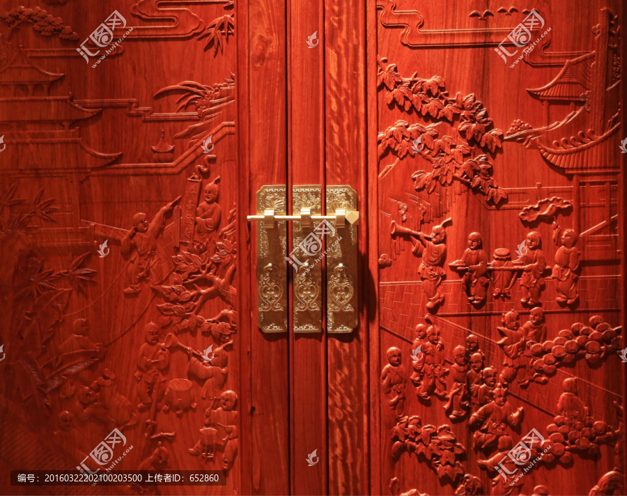 红木柜门