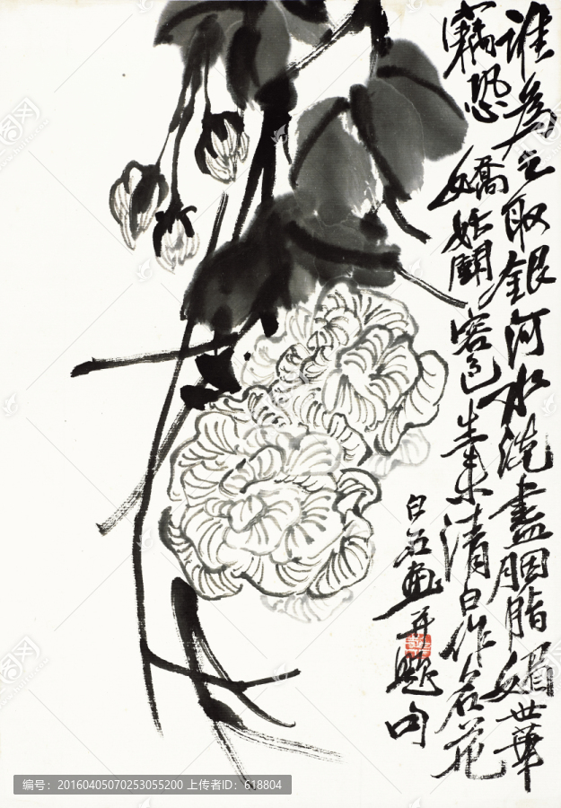 齐白石国画,原件电分扫描高清图