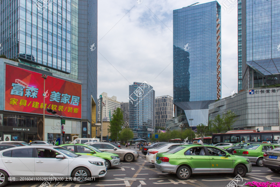 成都人民南路街景