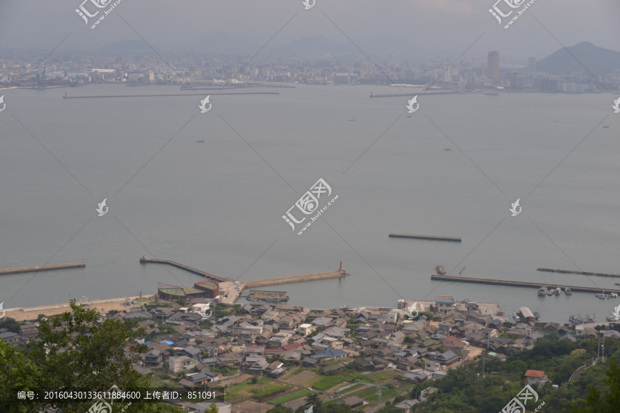 日本女木岛展望台美景图
