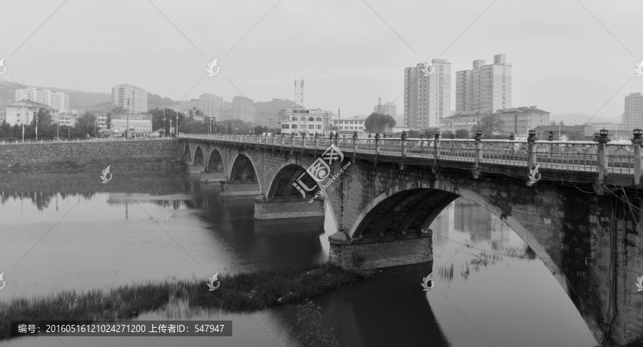 安泽汾河桥全景图