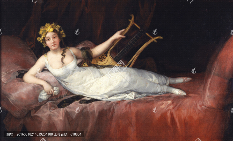 古典美女油画,高清西班牙名画