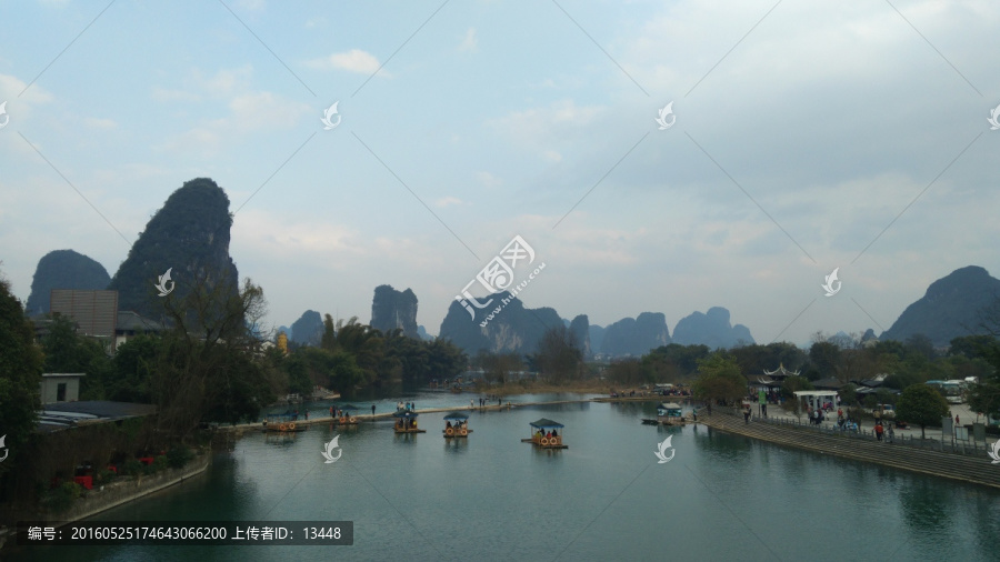 阳朔田家河风光