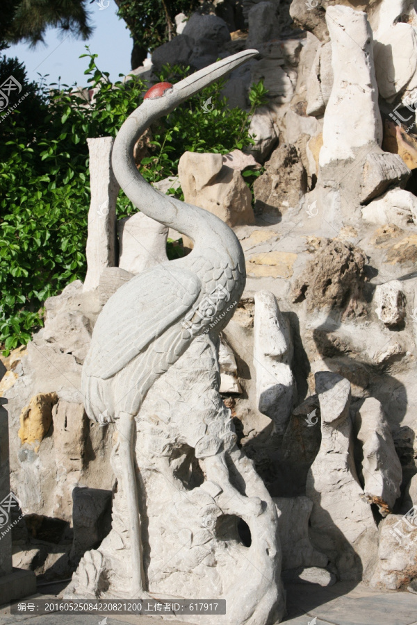 丹顶鹤,雕塑