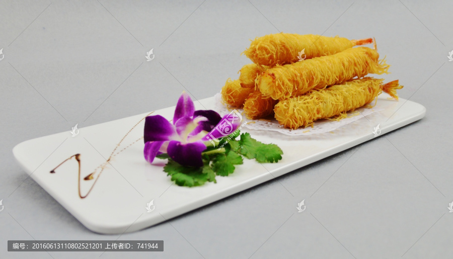 金丝鲜虾卷
