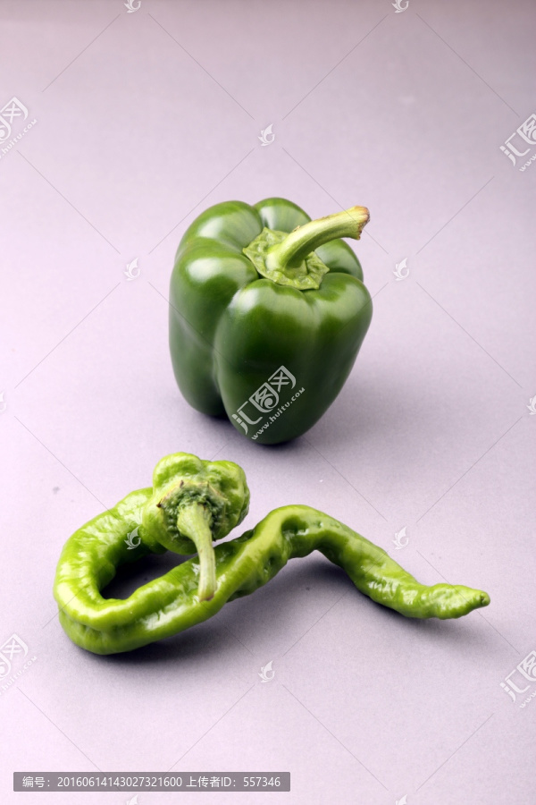 青椒和辣椒
