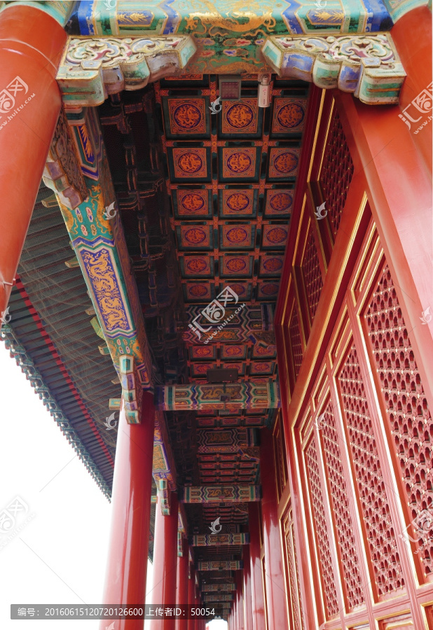 中国北京天安门城楼内装饰