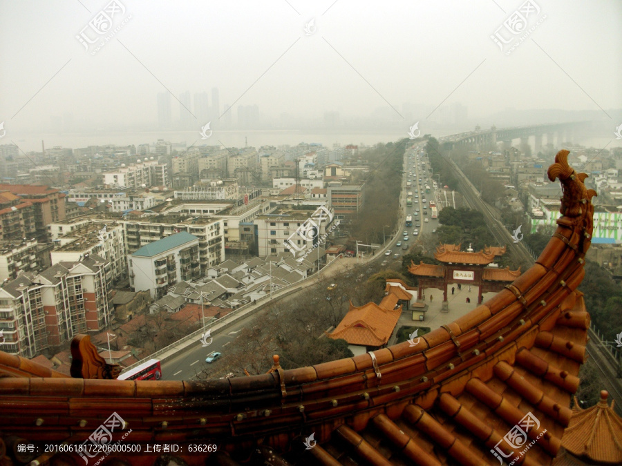 武汉城市,武汉风貌,黄鹤楼景色