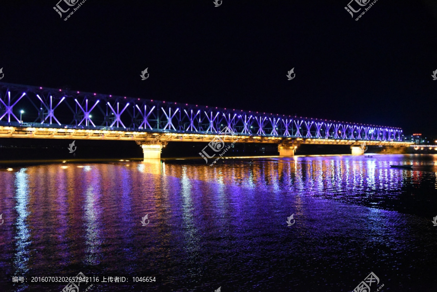 襄阳汉江一桥夜景