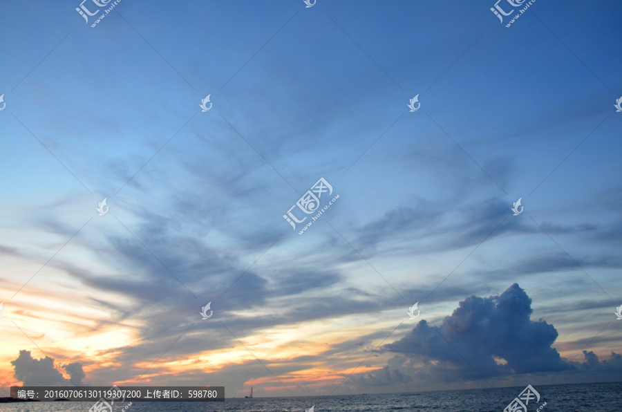 海上日出