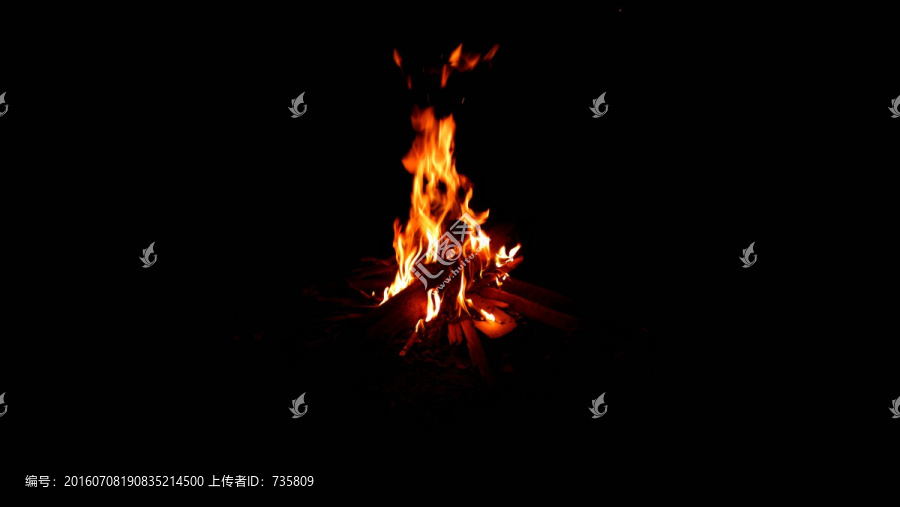 黑暗中的篝火