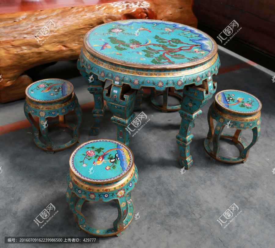 铜桌椅,桌凳,金属桌凳