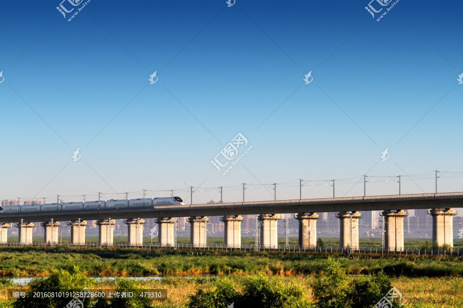 大庆,湿地,高架桥,高速铁路