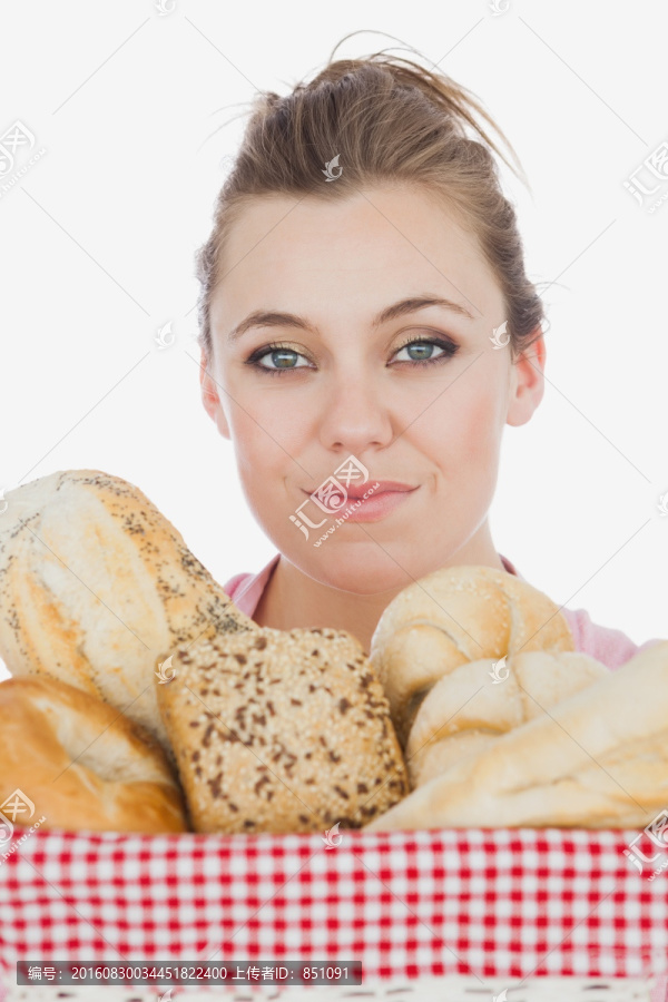 面包跟女性肖像