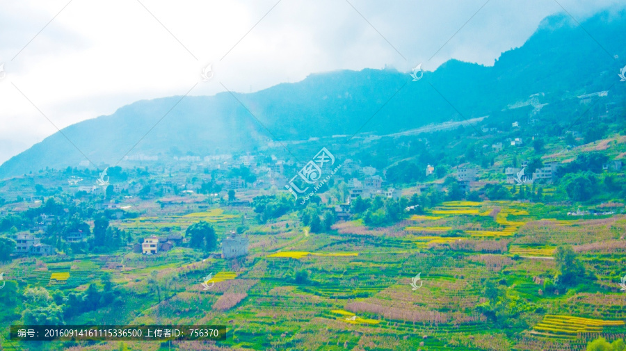 山村秋景,农村风光