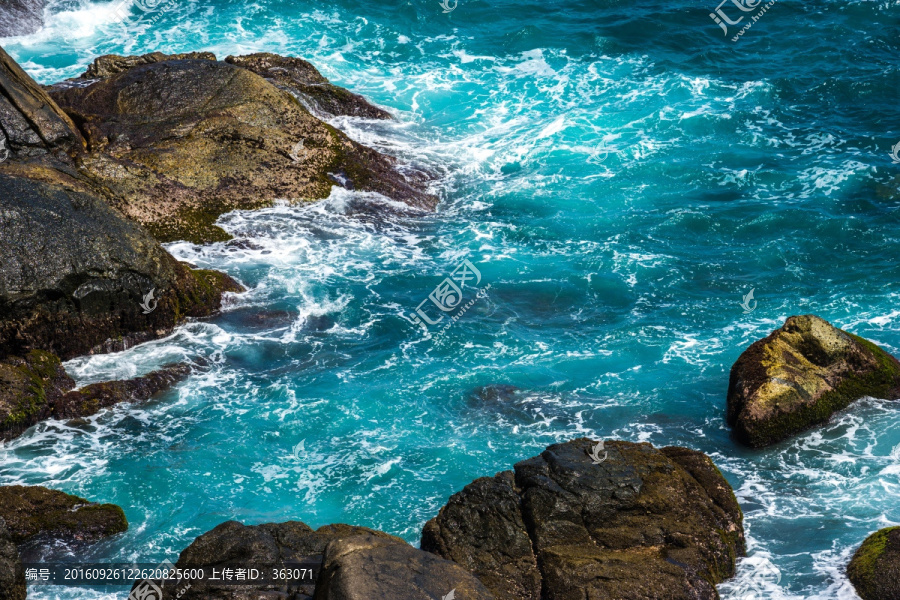 海南三亚蜈支洲岛观日岩风景