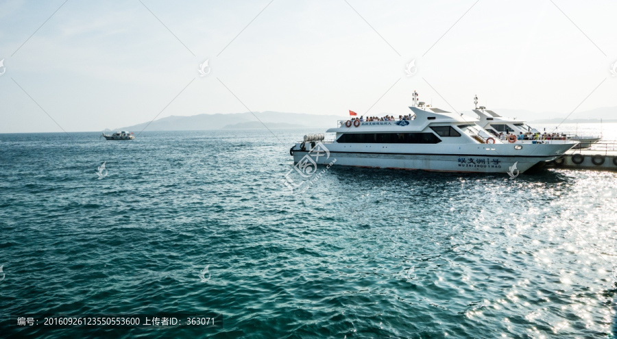 海南蜈支洲岛码头风景