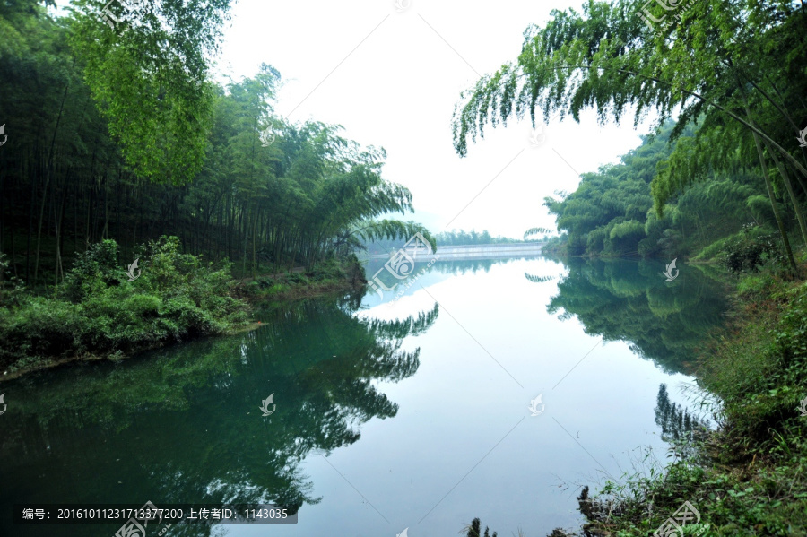山水竹林风景壁纸