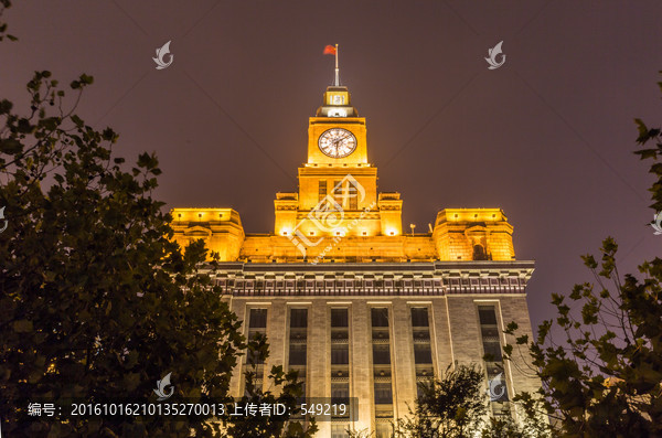 上海海关大楼夜景