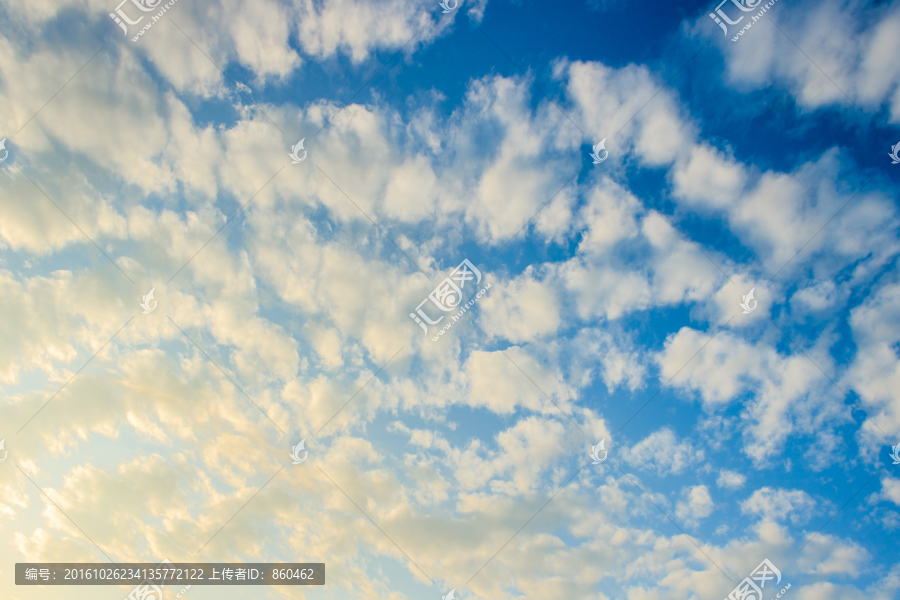 蓝天白云,卷积云图片,天空