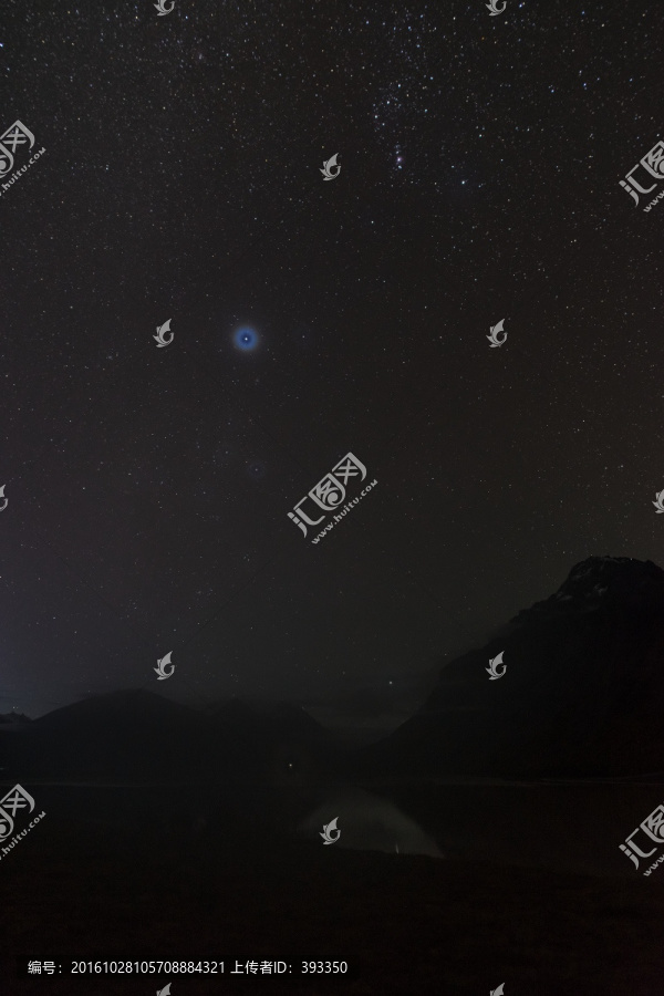 然乌湖星空,竖片