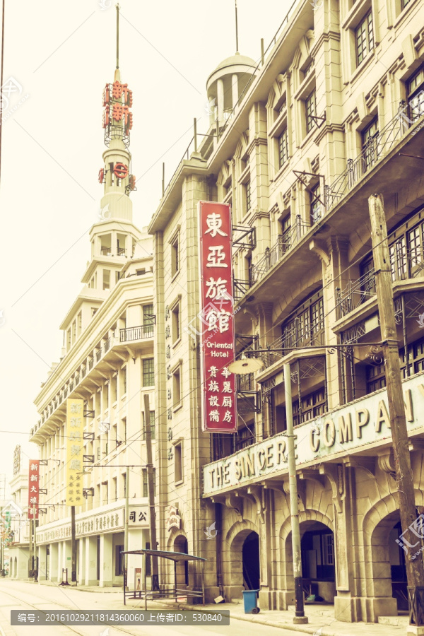 老上海街景,旧上海老建筑