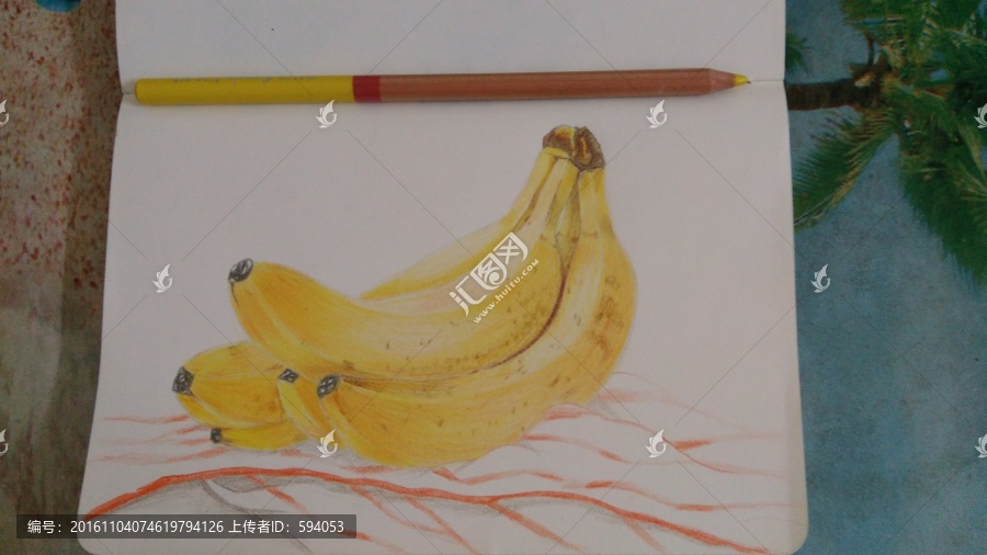 手绘香蕉