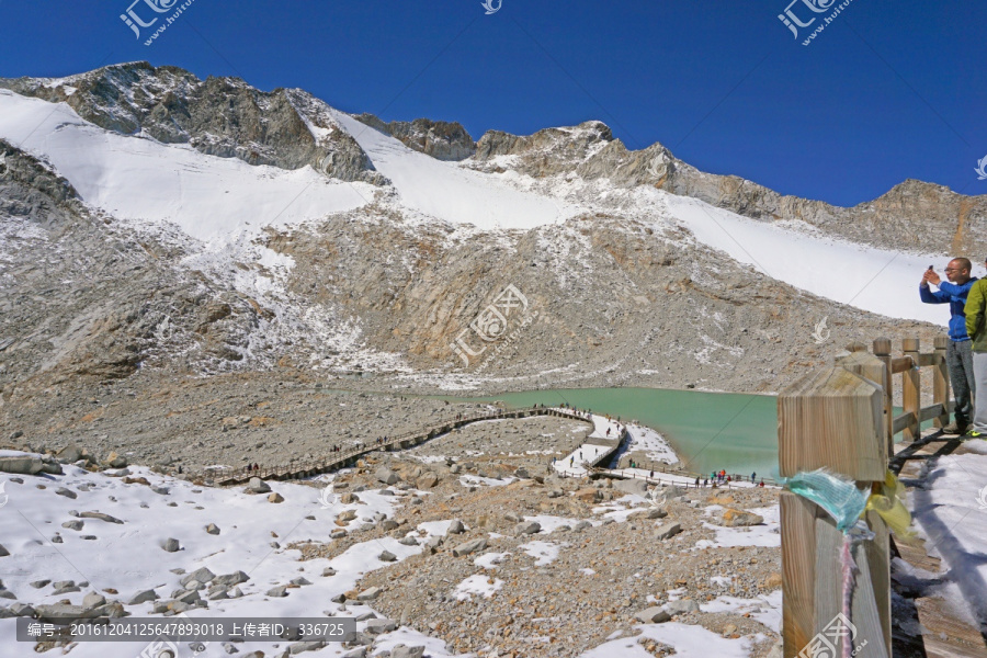 达古冰川,4860米观景台