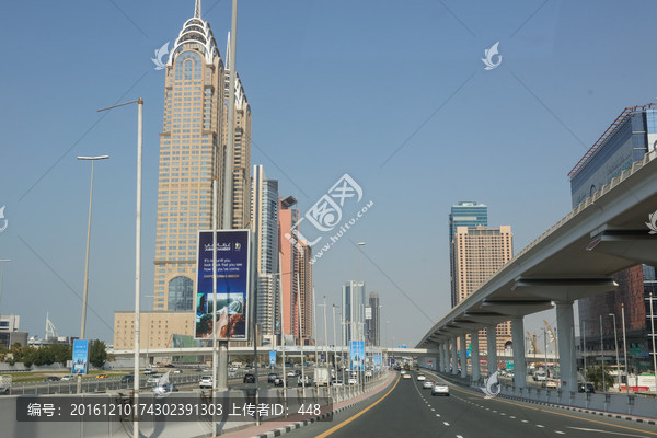 迪拜街景,迪拜城市建筑,迪拜