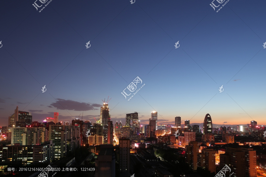 国贸中央商务区夜景图片