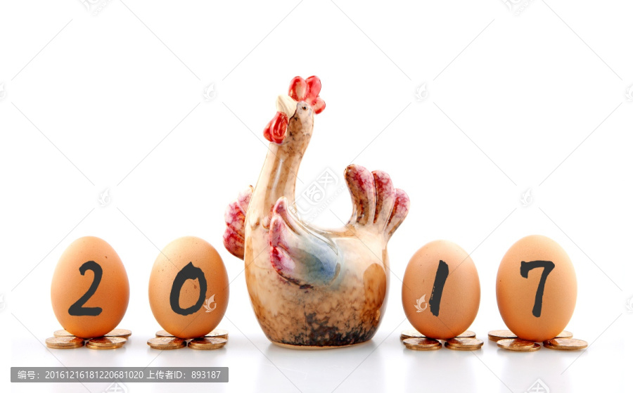 小鸡模型和鸡蛋
