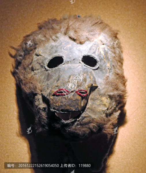 藏族牛皮猴面具