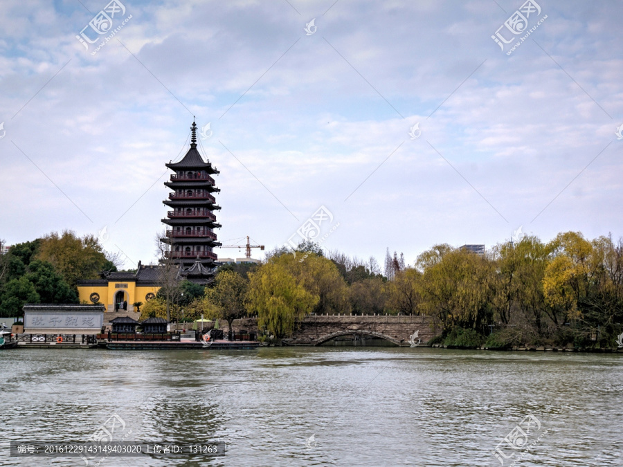 嘉兴南湖壕股塔院壕股塔全景