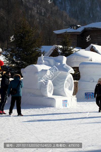 雪雕,雕塑