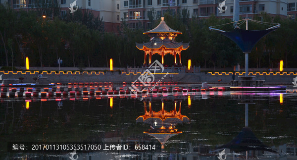 党河风情线夜景