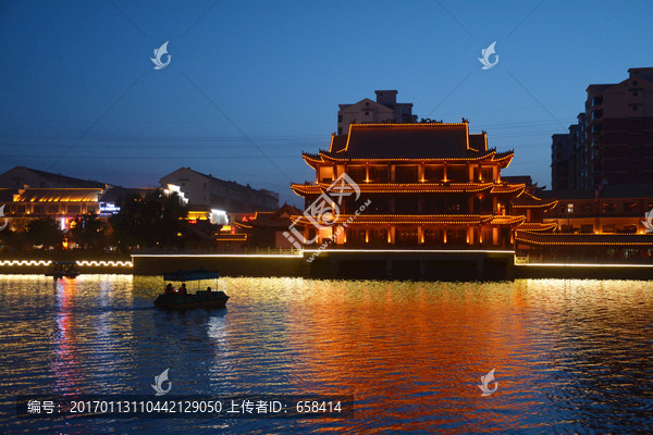 党河风情线夜景