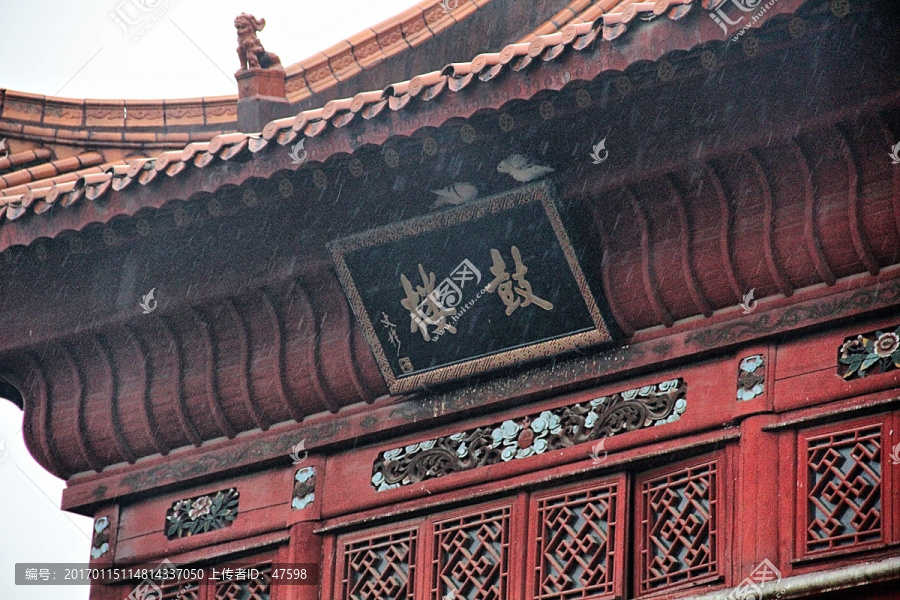 长沙,古开福寺,中式建筑
