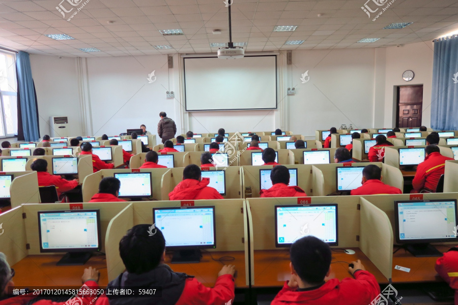 计算机考试,电教室,计算机教学