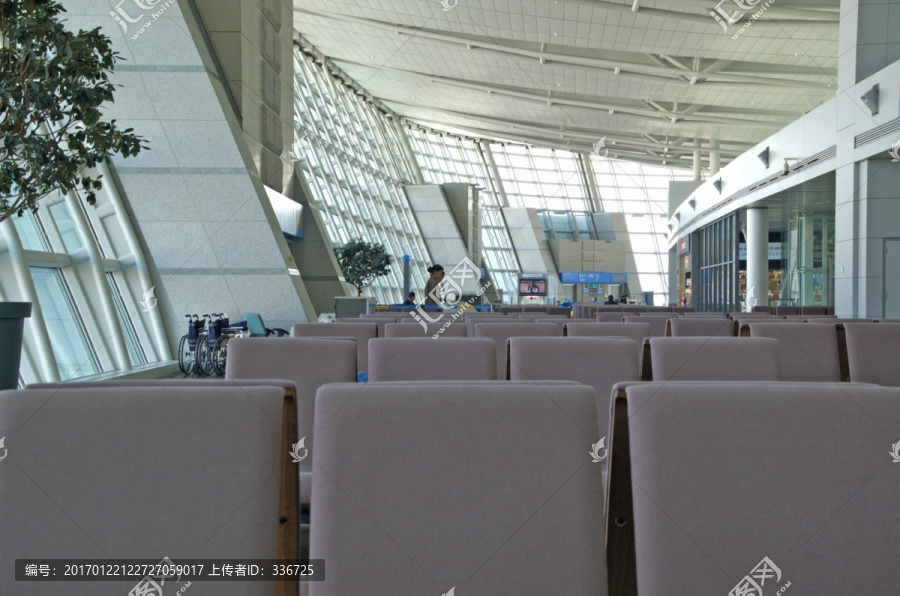 韩国仁川机场,候机楼内景