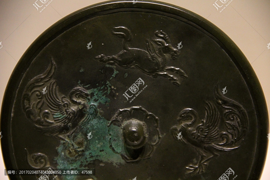 汉代古铜镜,镜钮,铜钮