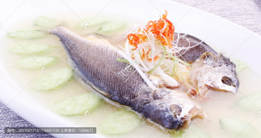 鸡汁蒸黄鱼