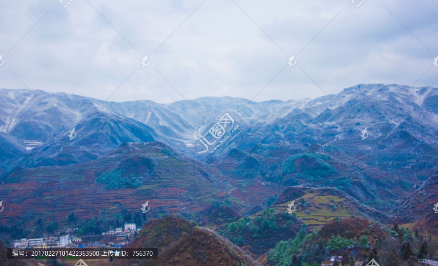 雪岭,山地